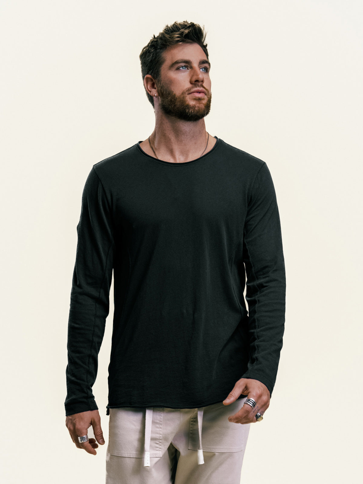 Aspen Long Sleeve | Slimming 7-Panel Crew Tee for Men – COPALA By