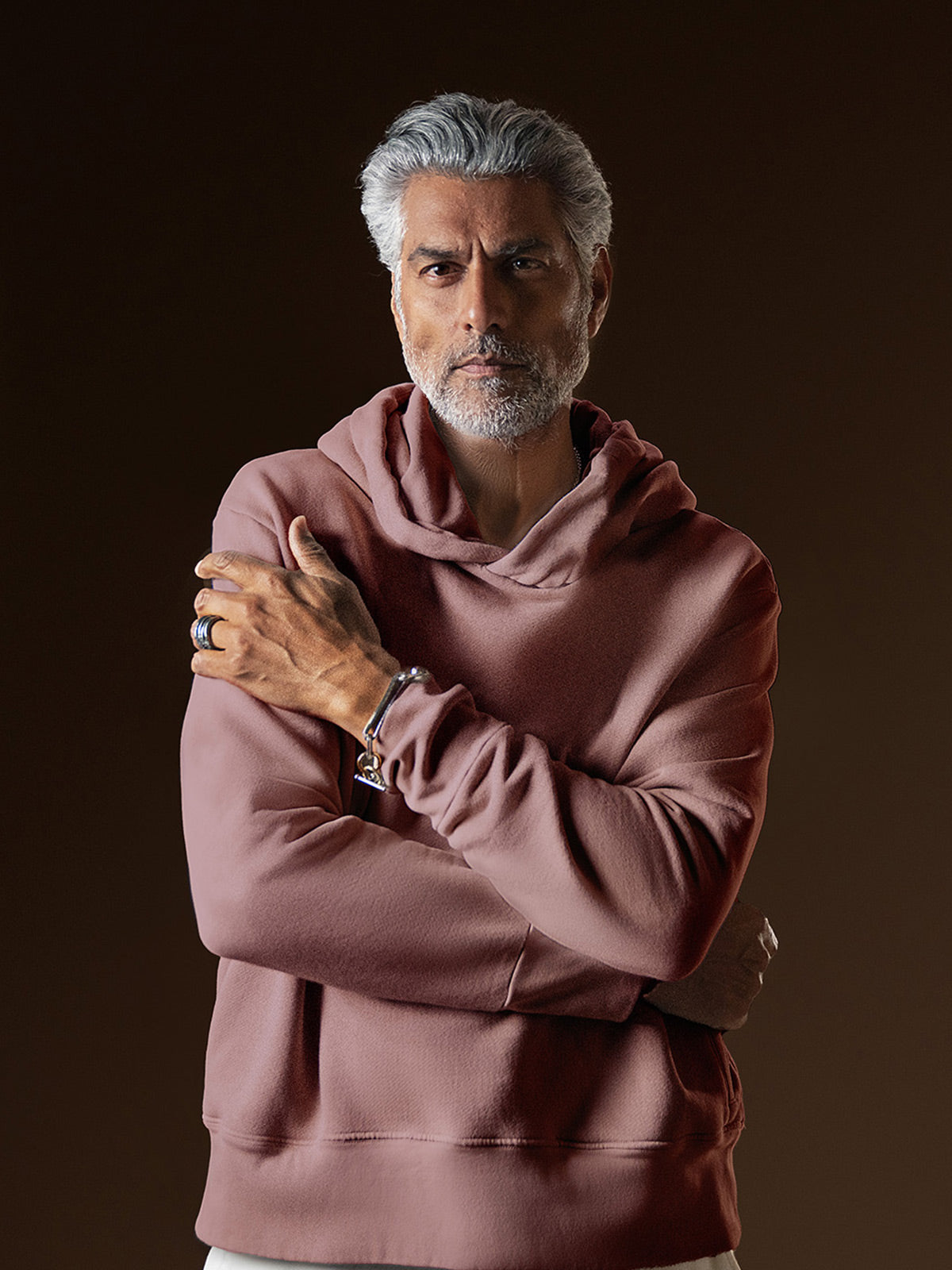 Reneルネ★ニットコートAir  Hoodie★ベージュピンク★３６ Rene ルネ アウターのリサイクル・中古品の通販